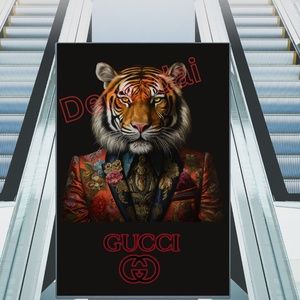 GUCCI TIGER POSTER 11X14  GREAT GIFT FOR GUCCI FANS